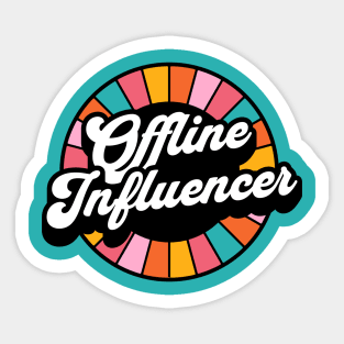 Offline Influencer Bright Colors Sticker